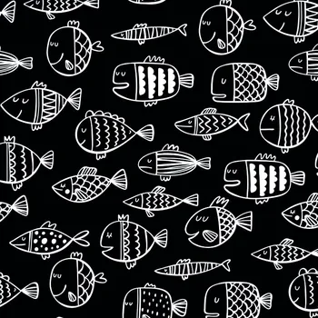 Softshell zimní malé černé rybky