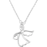 Stříbrný náhrdelník s andělíčkem AGS1326/47 Beneto