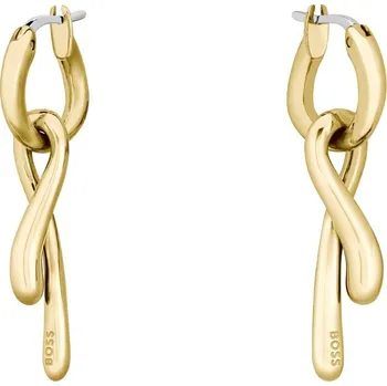 Náušnice Fashion pozlacené náušnice z oceli 2v1 1580704 Hugo Boss