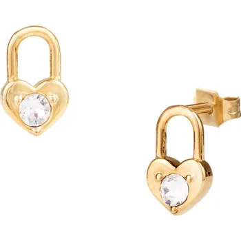 Náušnice Slušivé pozlacené náušnice se zirkony Essential LJ2140 Liu Jo