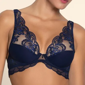 Podprsenka Lise Charmel - Eclat couture podprsenka triangle nevyztužená bleu night 70D ACJ7473