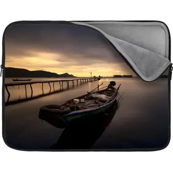pouzdro na notebook Sablio Obal na notebook Loďka na jezeře 2 - 13"