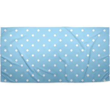 Osuška Sablio Ručník Bílé tečky na modré - 30x50 cm