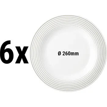 Talíř G.Gastro (6 pieces) SELTMANN WEIDEN | Blues Pearl Grey Side Plates – Flat – Pearl Grey Porcelain – Oven & Microwave-safe