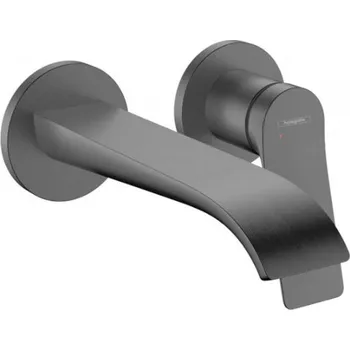 HANSGROHE - Vivenis Umyvadlová baterie pod omítku, s výpustí, 2-otvorová instalace, EcoSmart, kartáčovaný černý chrom 75050340