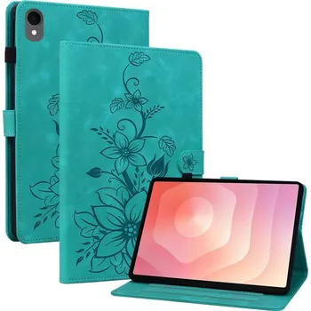 Pouzdro na tablet VSECHNONAMOBIL 127991 ART LILY Zaklápěcí pouzdro pro Samsung Galaxy Tab S11 zelené
