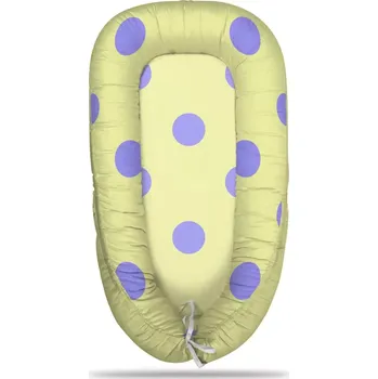 Hnízdečko pro miminko Sablio Hnízdečko pro miminko Fialové tečky