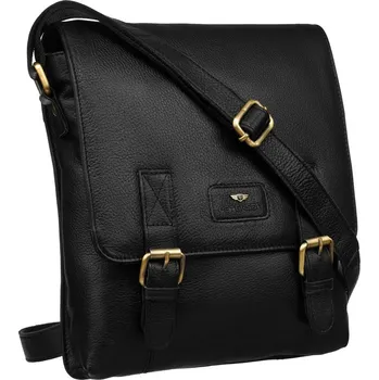 Pánská kabelka z přírodní kůže Barva: Černá