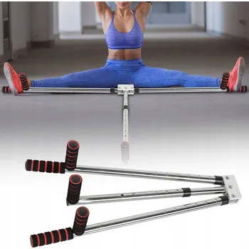 Obraz ROZTAHOVÁK NA NOHY 3 TYČE NA PROTAHOVÁNÍ NOHOU NA ŠPAGÁT NASTAVITELNÝ POSILOVAČ FLEXIBILITA TĚLA