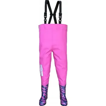 Dívčí obuv Dětské prsačky SRDÍČKA vel. 28/29 Holínky Voděodolné kalhoty s botami