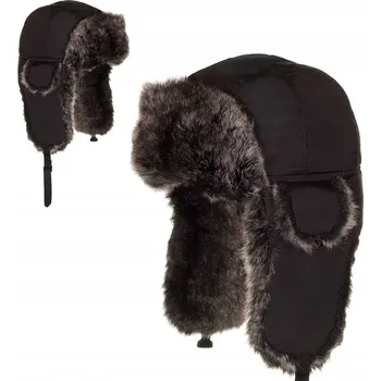 Čepice Zimní čepice Filloo s klapkami na uši, černá, univerzální velikost