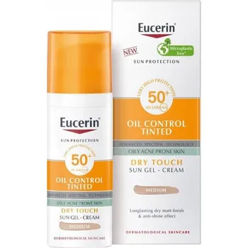 Přípravek na opalování Eucerin Sun Oil Control Dry Touch gel-krém na opalování SPF50+, 50 ml