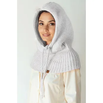 Čepice Dámská kapuce Vivisence 70110 Barva: Šedá, Velikost: UNI