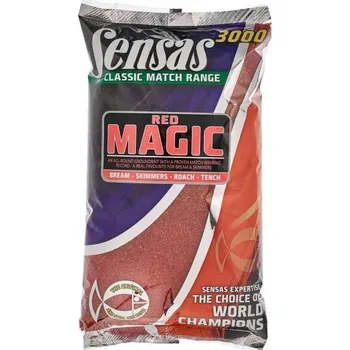 Návnadová surovina Sensas 3000 Magic red 1kg 71111