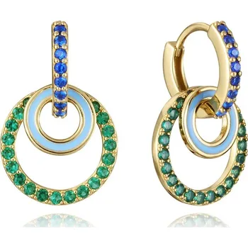 Náušnice Třpytivé pozlacené náušnice 2v1 Elegant 13195E100-99 Viceroy