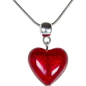 Náhrdelník Romantický náhrdelník Pure Love s perlou Lampglas s 24karátovým zlatem NLH1 Lampglas