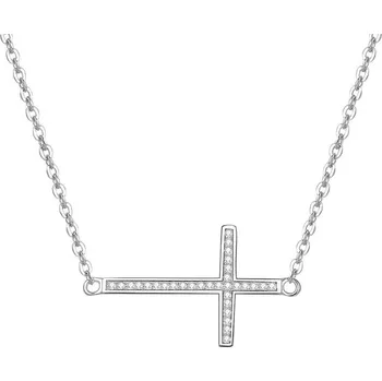 Náhrdelník Stříbrný náhrdelník s křížkem AGS196/47 Beneto