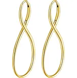 Stylové pozlacené náušnice Nekonečno Ribbon BBN28 Brosway