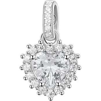 Přívěsek Třpytivý stříbrný přívěsek Srdce Fancy Infinite White FIW120 Brosway