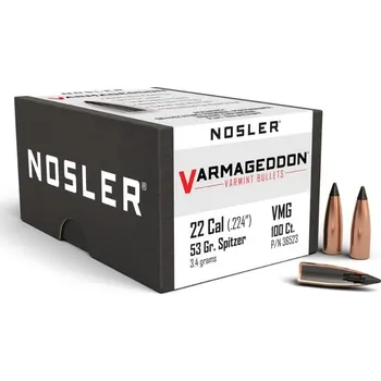 Příslušenství pro sportovní střelbu Střely Nosler Varmageddon .22 Cal., dia .224, 53grs (100 ks)