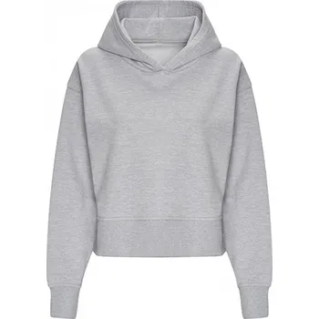 Dámská mikina Just Hoods Dámská mikina s kapucí – volný střih Barva: šedá melír, Velikost: S JH305
