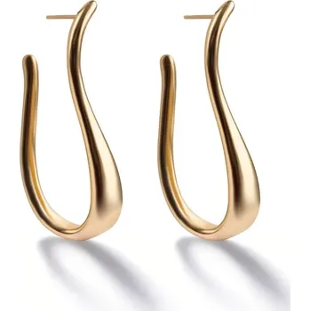 Náušnice Módní pozlacené náušnice Zenya MCE250341G Marc Malone