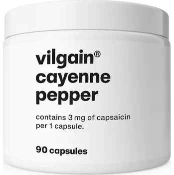 Spalovač tuku Vilgain Kajenský pepř extrakt – 90&nbsp;kapslí