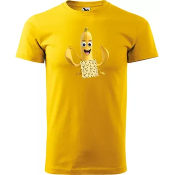 Sablio Tričko s potiskem Vtipný banán - žluté L