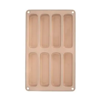 Nádoba na pečení Forma silikon na cukrářské piškoty 8 béžová