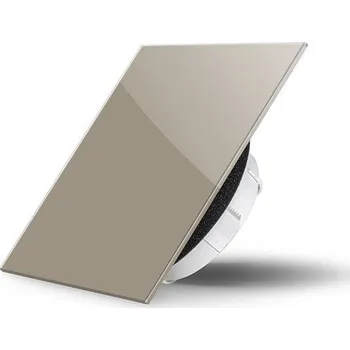 Ventil Air Design Glass Skleněný ventil Air Design čtvercový 1236 BROWN LIGHT - SKLO LESK 1236 Brown Light 125 mm