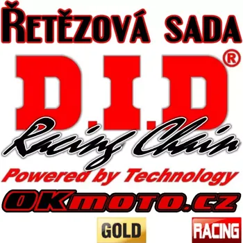 Řetězová sada pro motocykl Řetězová sada D.I.D DZ2 RACING + kalená řetězová kola CFMOTO MT 450 24-25