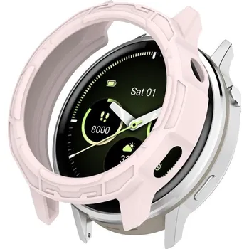 Příslušenství k chytrým hodinkám VSECHNONAMOBIL 127939 TPU HALF COVER Kryt pro Garmin Venu 4 45mm růžový