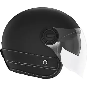 Helma na motorku BRUNOX přilba HERITAGE, NOX PREMIUM (černá kůže, vel. S)