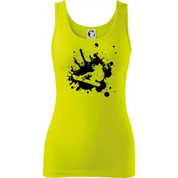 Dámské tričko Snowboard splash - Dámské tílko - M ( Limetková )