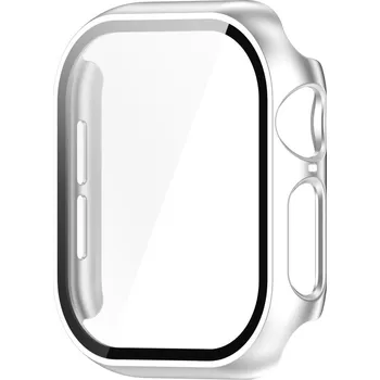 VSECHNONAMOBIL 87140 PC FULL COVER Plastový kryt se sklem pro Apple Watch 10 / 11 46mm stříbrný