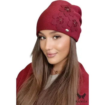 Čepice Kamea zimní čepice beanie červená, univerzální velikost