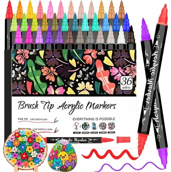 SADA 3 AKRYLOVÝCH FIXY 6 KS Fixy Popisovače S BARVOU