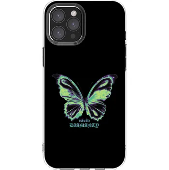 Pouzdro na mobilní telefon Picasee silikonový průhledný obal pro Apple iPhone 12 Pro Max - Diamanty Blue