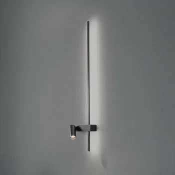 Lampička Euluna Nástěnné světlo EASY RIGHT, černé šířka 80 cm kov GU10 + LED černý 1 x 11 W LED (integrovaná) + 1 x 10 W LED GU10 R35 (exkluzivní) - Doprava zdarma