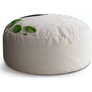 Taburet Sablio Taburet Circle Listy a kámen: 38x48 cm