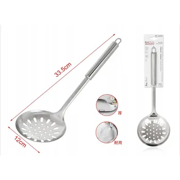 Naběračka Ocelová děrovaná naběračka 33,5 cm z nerezové oceli