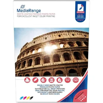 Fotopapír MediaRange A4 50 listů 200g oboustranně matný inkoust MRINK102