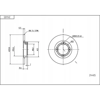 Brzdový kotouč Brzdový kotouč Hart 214 405