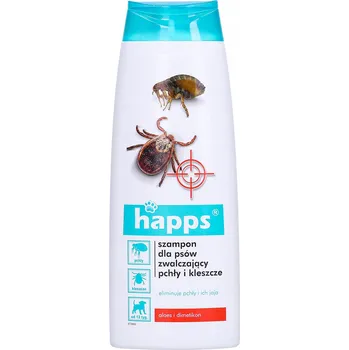 Kosmetika pro psa HAPPS Šampon proti blechám a klíšťatům pro psy 250 ml