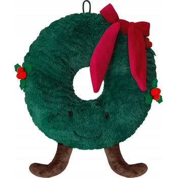 Dekorativní polštářek DEKORATIVNÍ VÁNOČNÍ POLŠTÁŘ 35 CM VĚNEC Z DONUTU NA DÁREK DONUTU