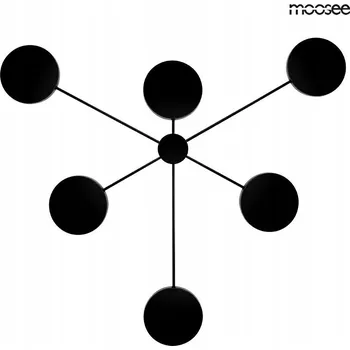 Nástěnné svítidlo Nástěnné svítidlo Moosee černé, integrovaný LED zdroj 72 W