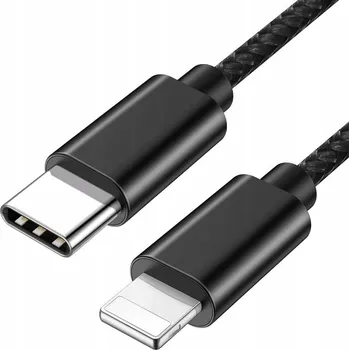 Datový kabel Kabel Smart-Tel USB-C - Apple Lightning 1 m černý