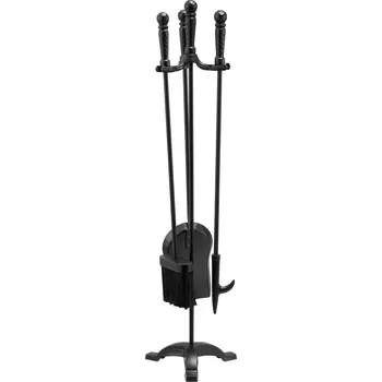 Krbové nářadí 4dílné – prostorově úsporné příslušenství ke krbu