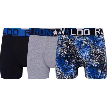 Boxerky CHLAPECKÉ BOXERKY CR7 SPODNÍ PRÁDLO CRISTIANO RONALDO 3-PACK VELIKOST 122