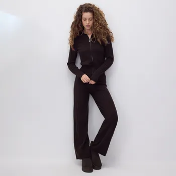 Dámské kalhoty Reserved - Úpletové kalhoty - hnědá - 552HH-88X - 552HH-88X-S